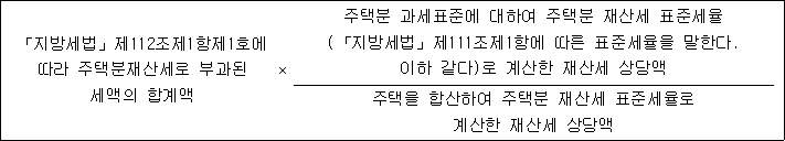 종합부동산세법 시행령 첨부자료